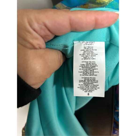 XSCAPE by Joanna Chen multicolored dress Size 8 - Picture 4 of 4